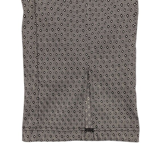 Nanette Lepore Slit Hem Crop Pants Metallic Micro Geo Diamond Office Chic 14 - Picture 8 of 16